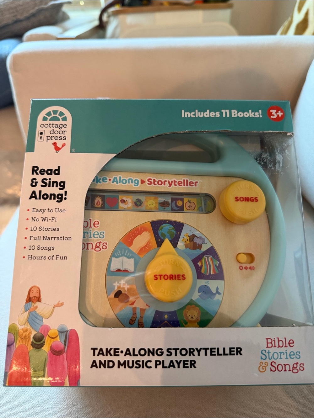 Take-Along Storyteller and Music Player - Teal/Yellow